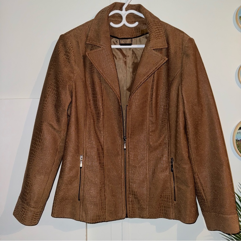 TanJay Brown Textured Jacket